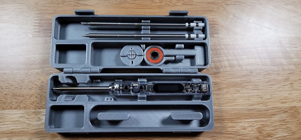 Sequre SI012 Pro Soldering Iron Case with options, Stand, Solder Reel ...