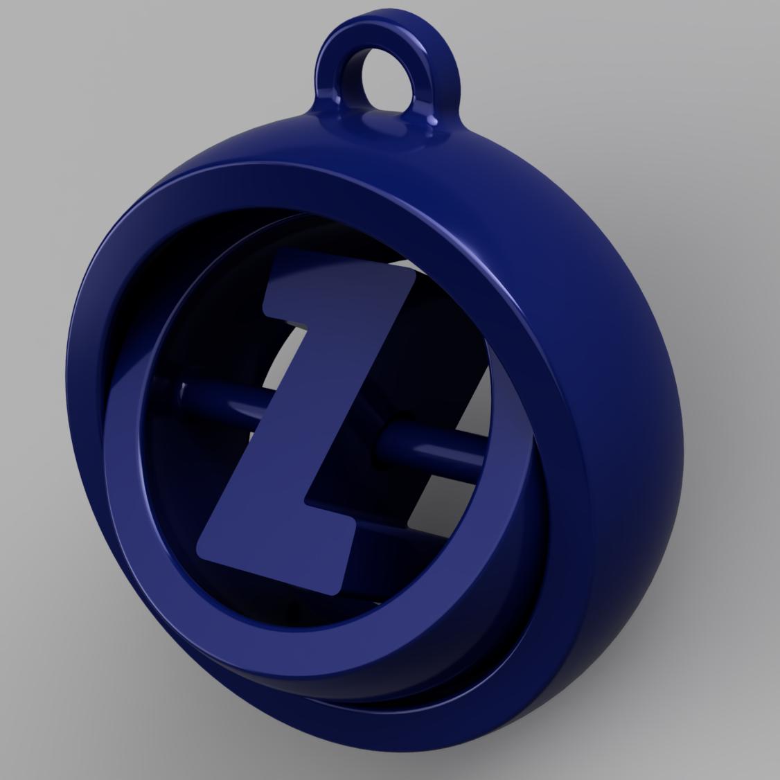 Letter Z Gyroscope/Toy Keychain by Gabani Download free STL model