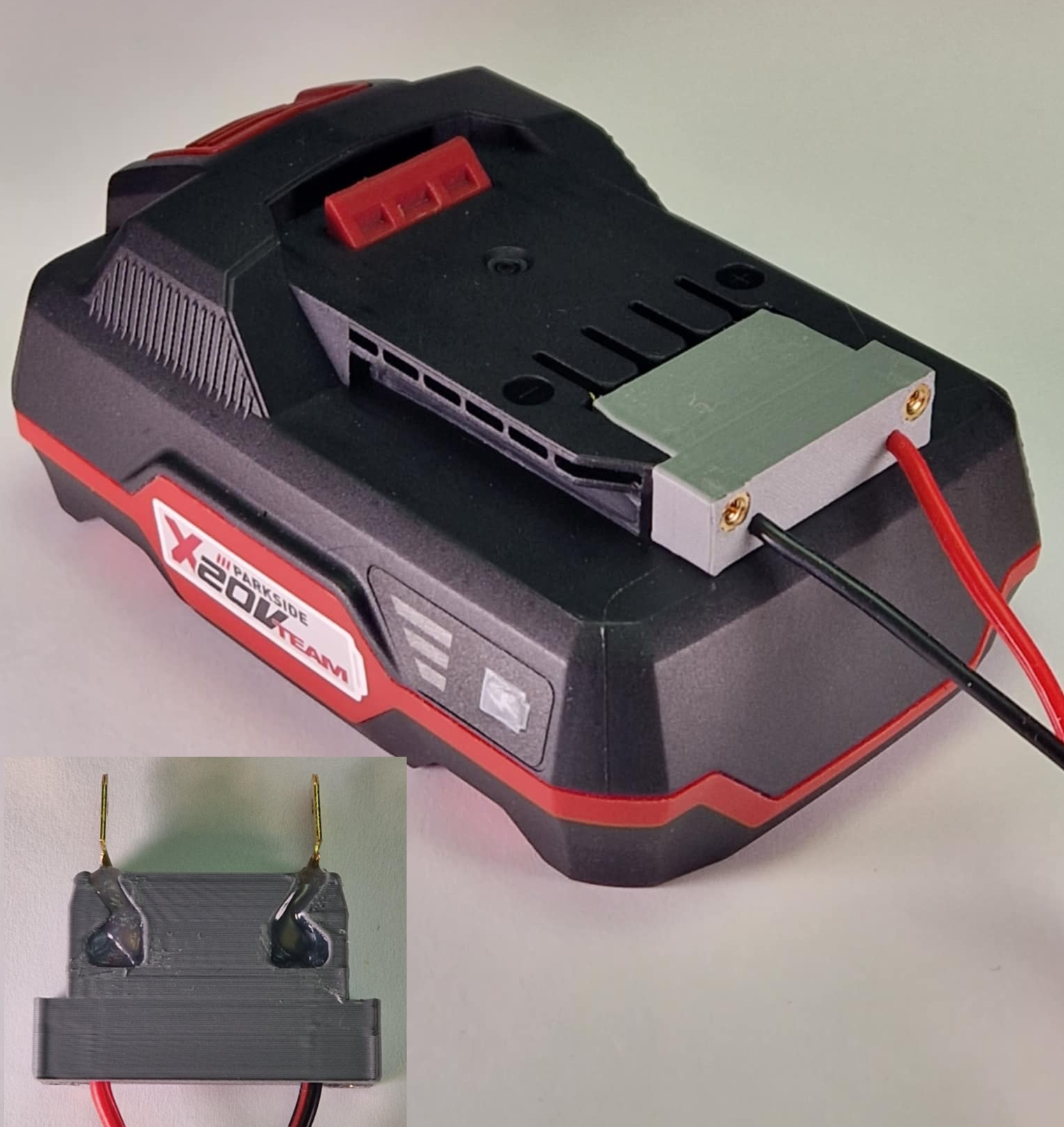 Parkside GLUABLE battery adapter 20V