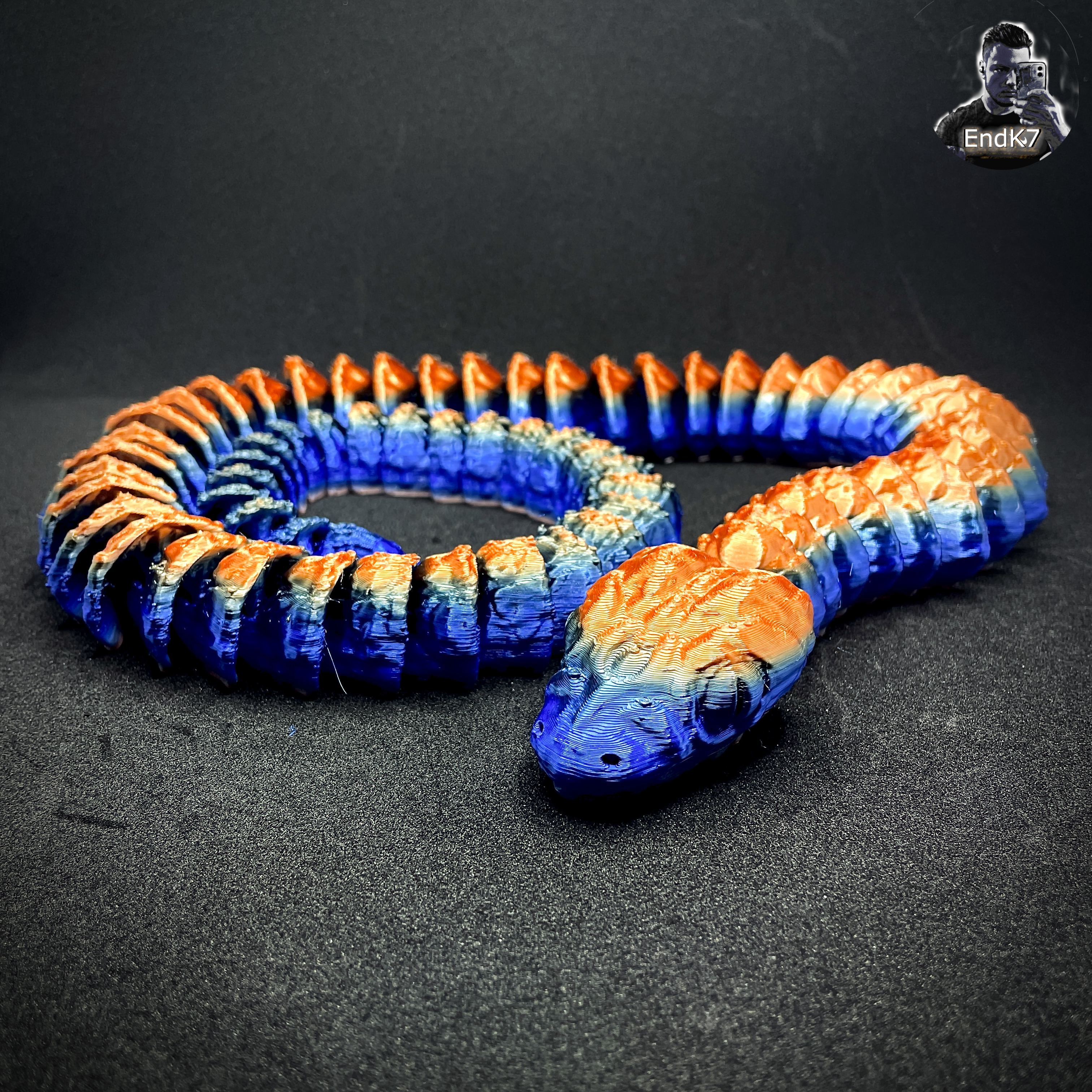 Colossal Python Snake almost 90cm / 35Inch Lenght - Articulated - Print in Place - No Supports