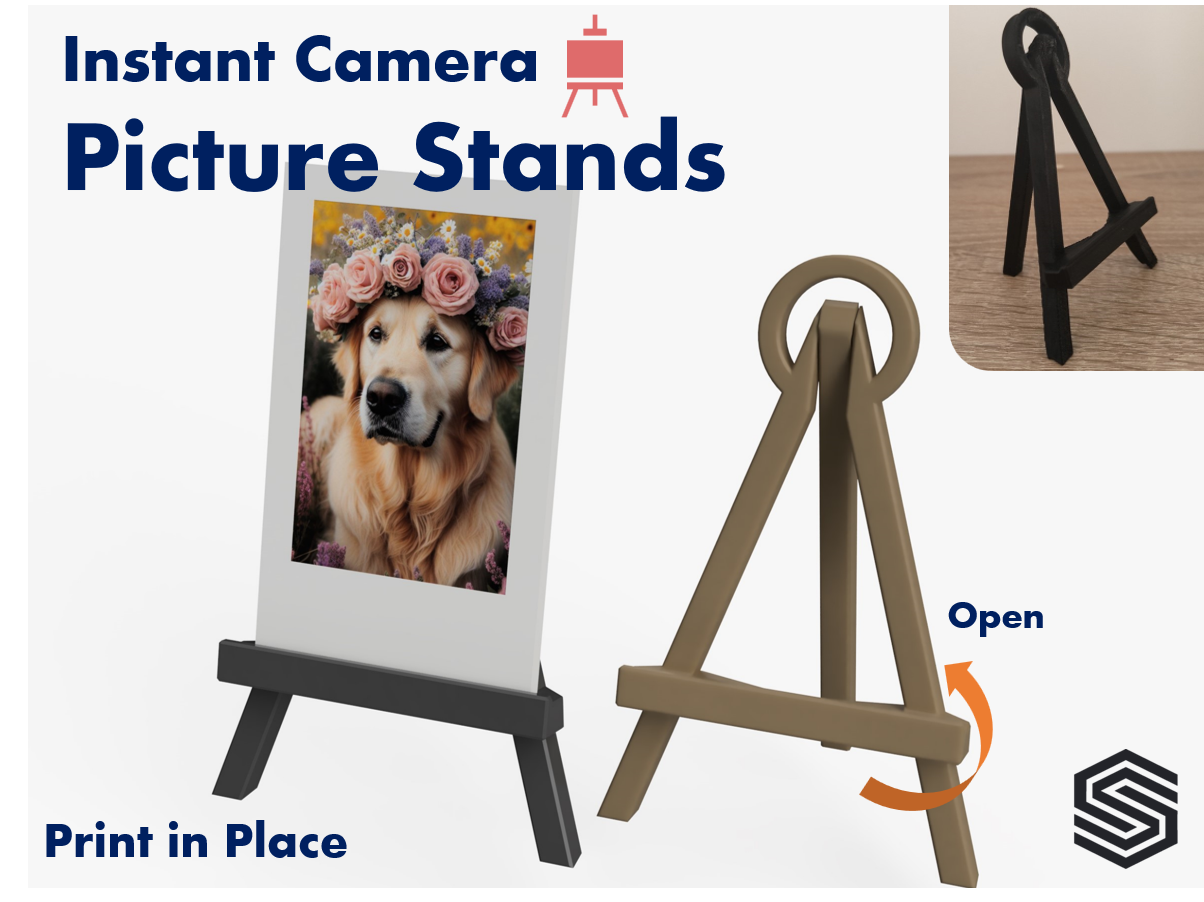 Designer Picture Stand Easel Style PrintInPlace by UniversalMaker