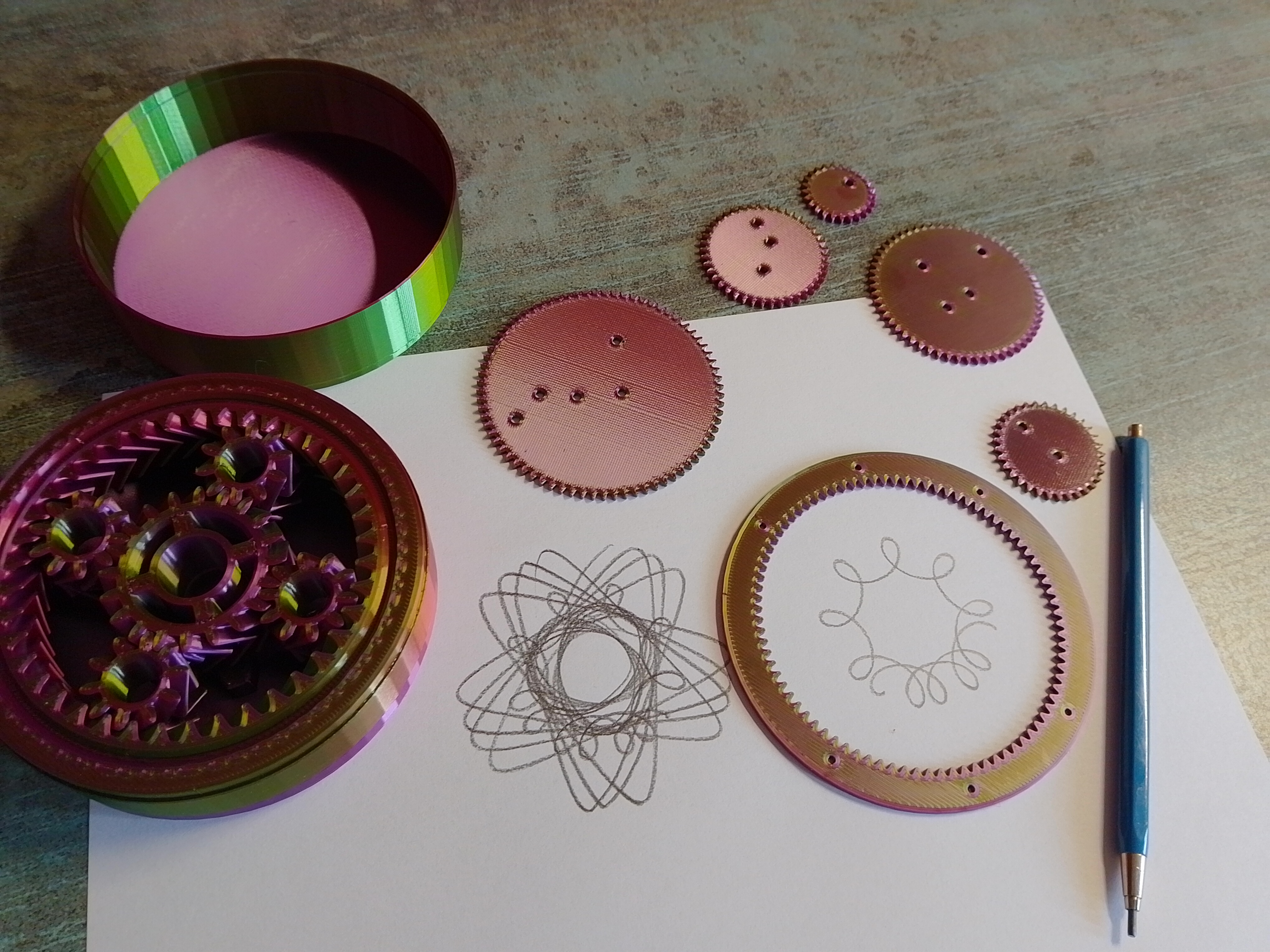 Miniatura 7 do modelo 3D Box for Spirograph