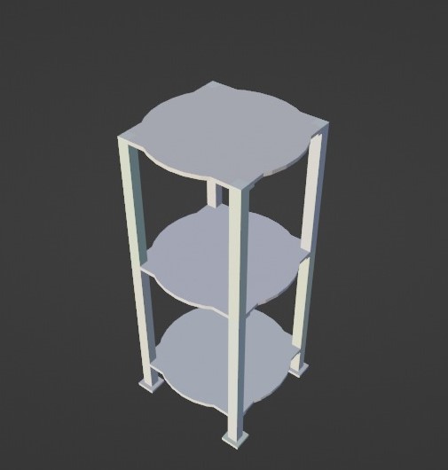 Miniatura 6 do modelo 3D bookcase , shelf , stand
