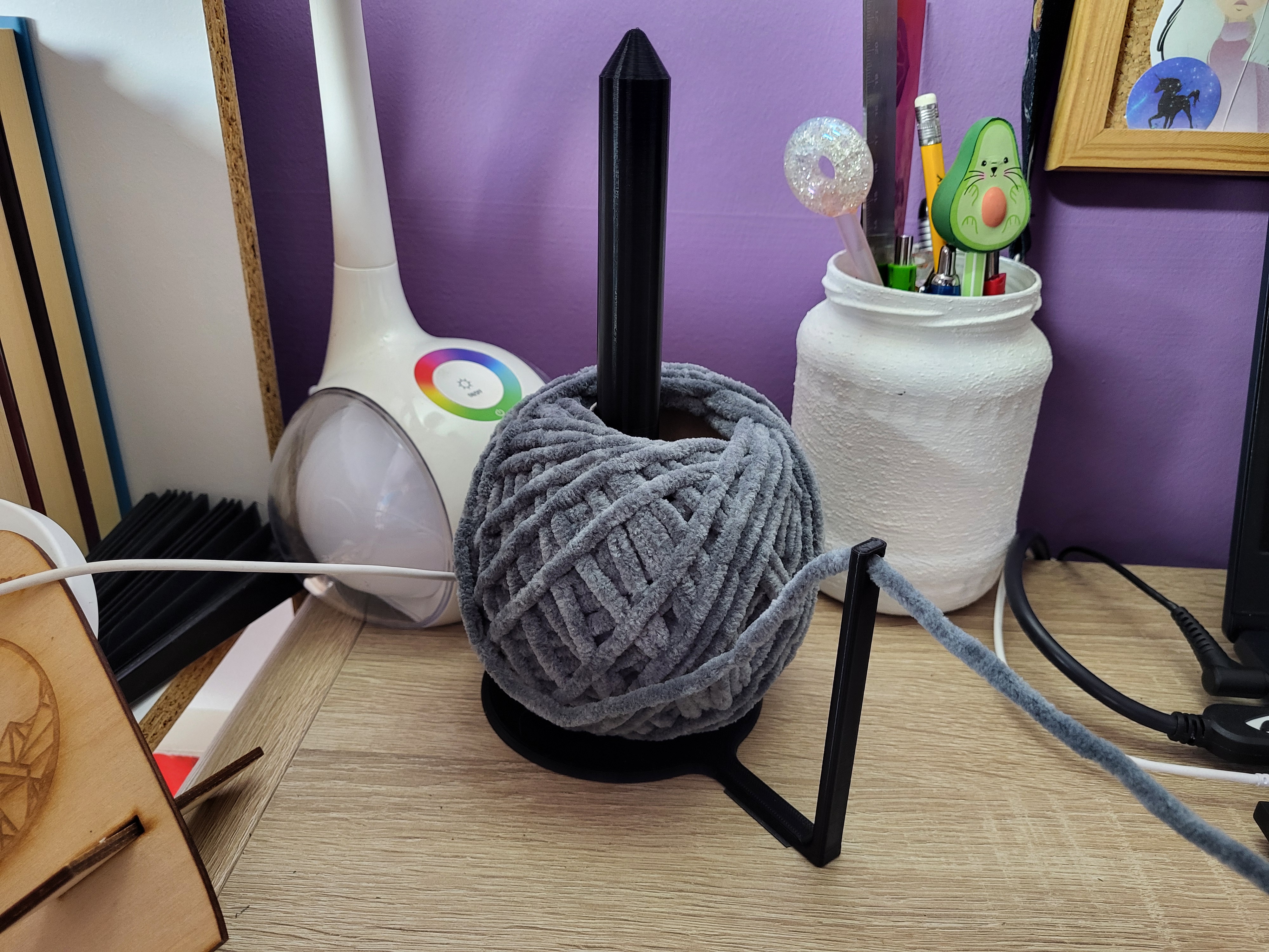 Yarn holder for crocheting/knitting