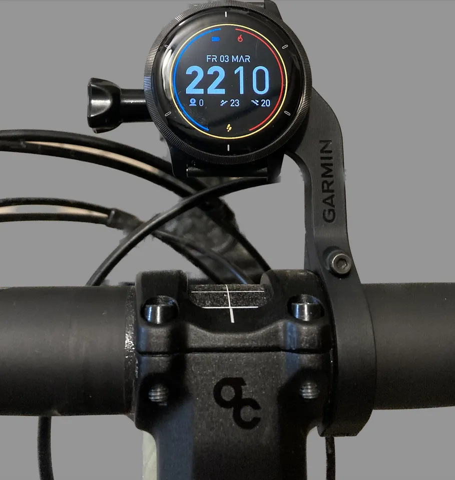 Bike mount for online garmin watch