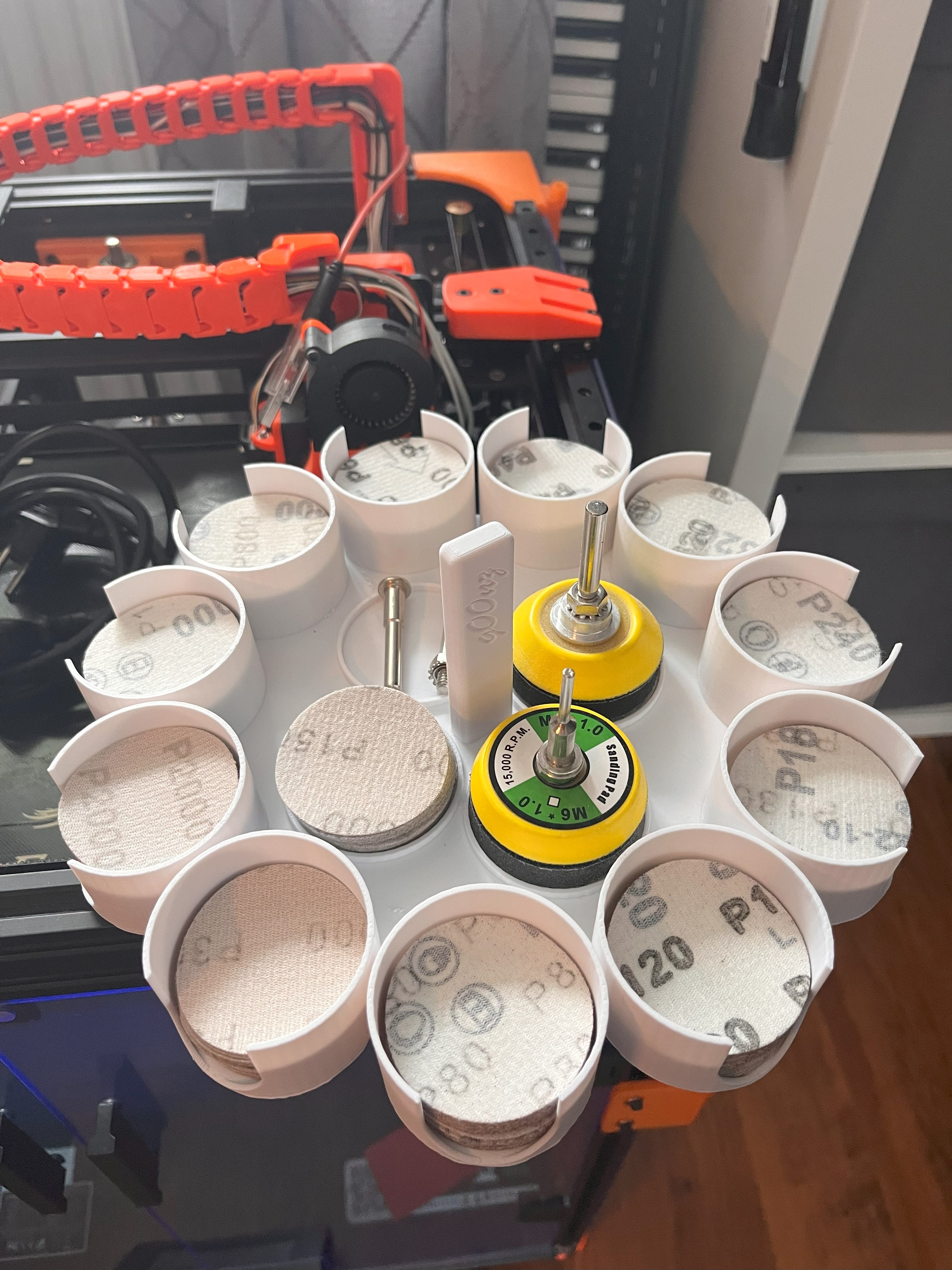 50mm sanding paper organizer