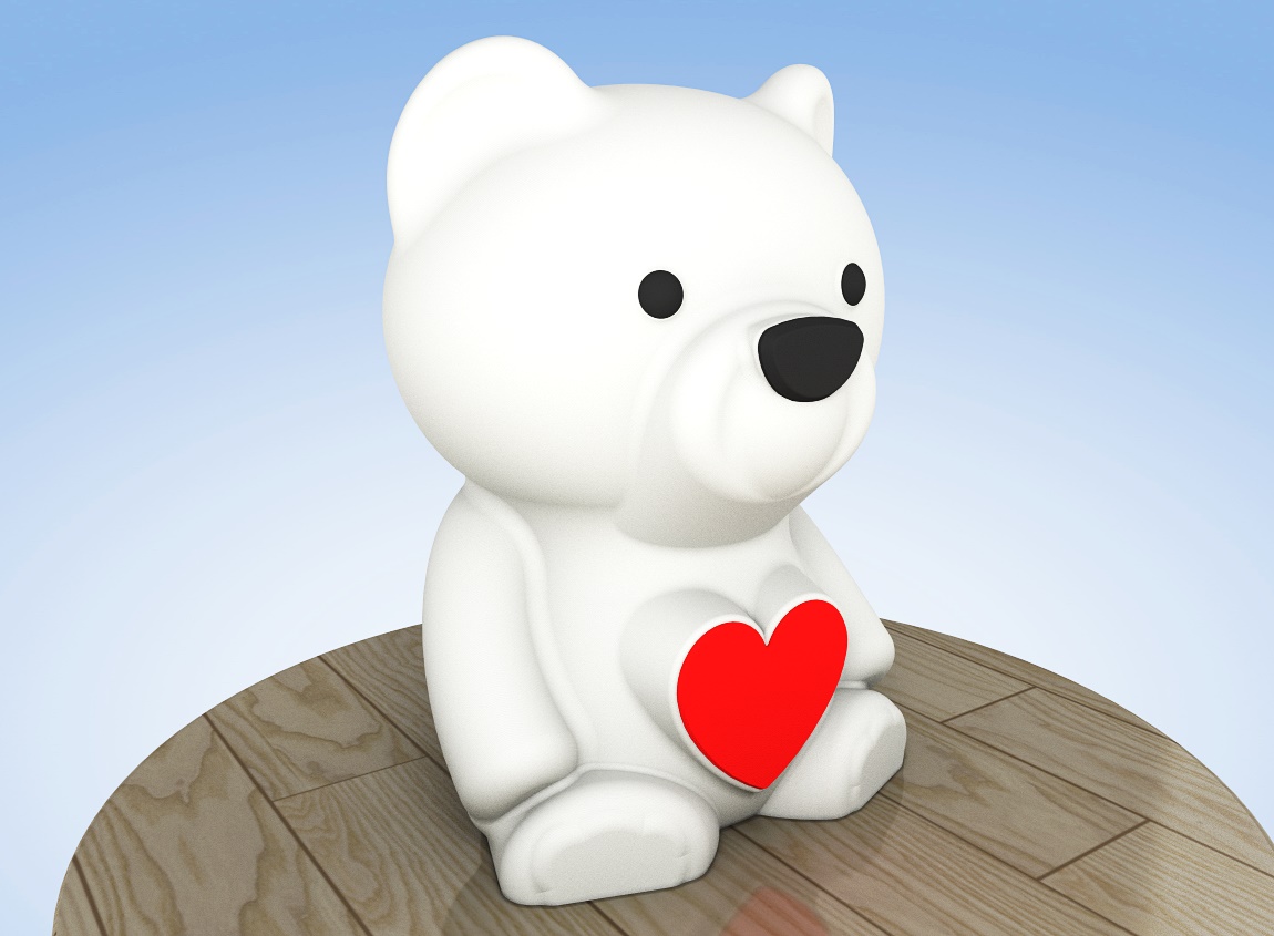 Teddy bear with heart