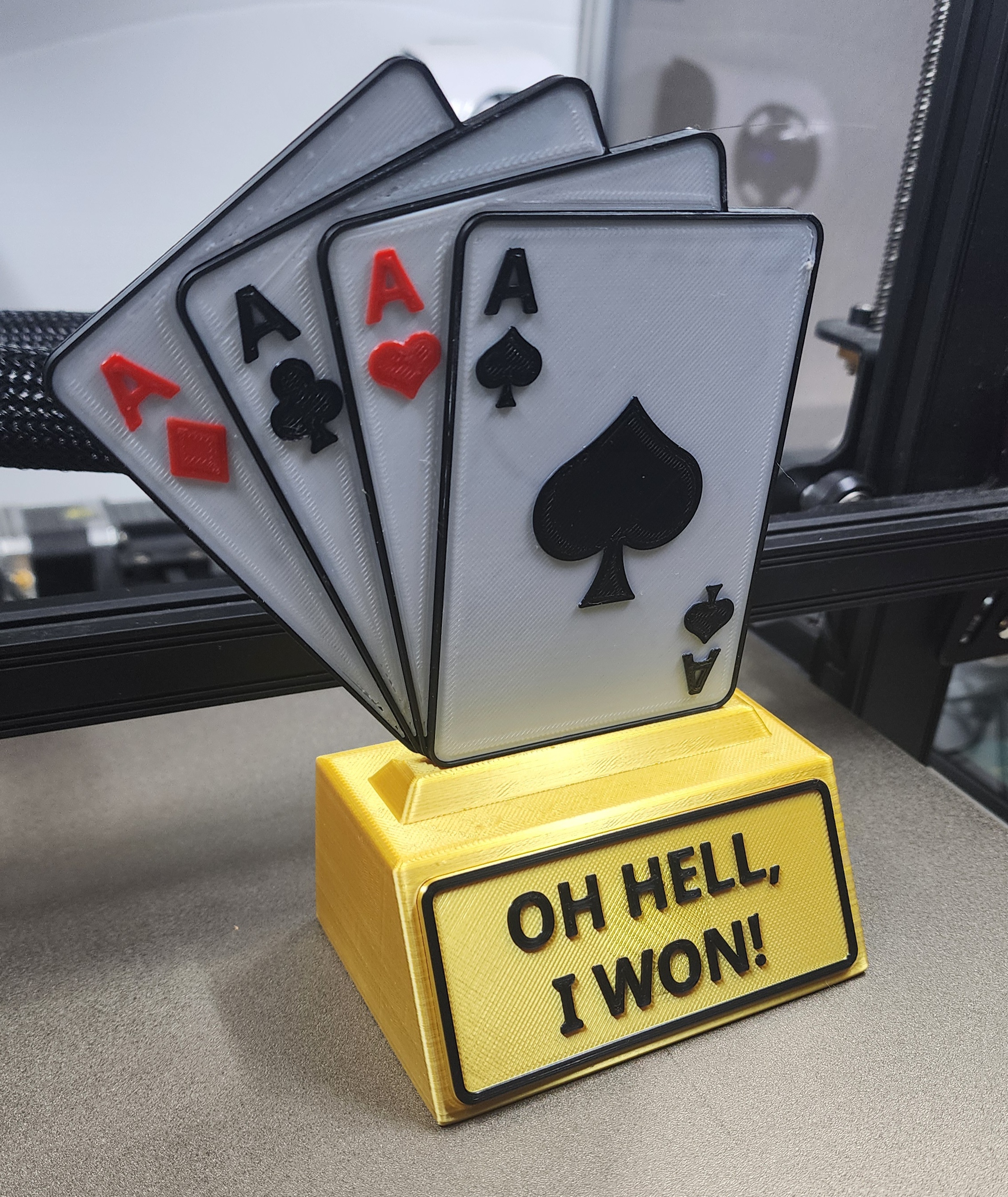 Trophy for card games