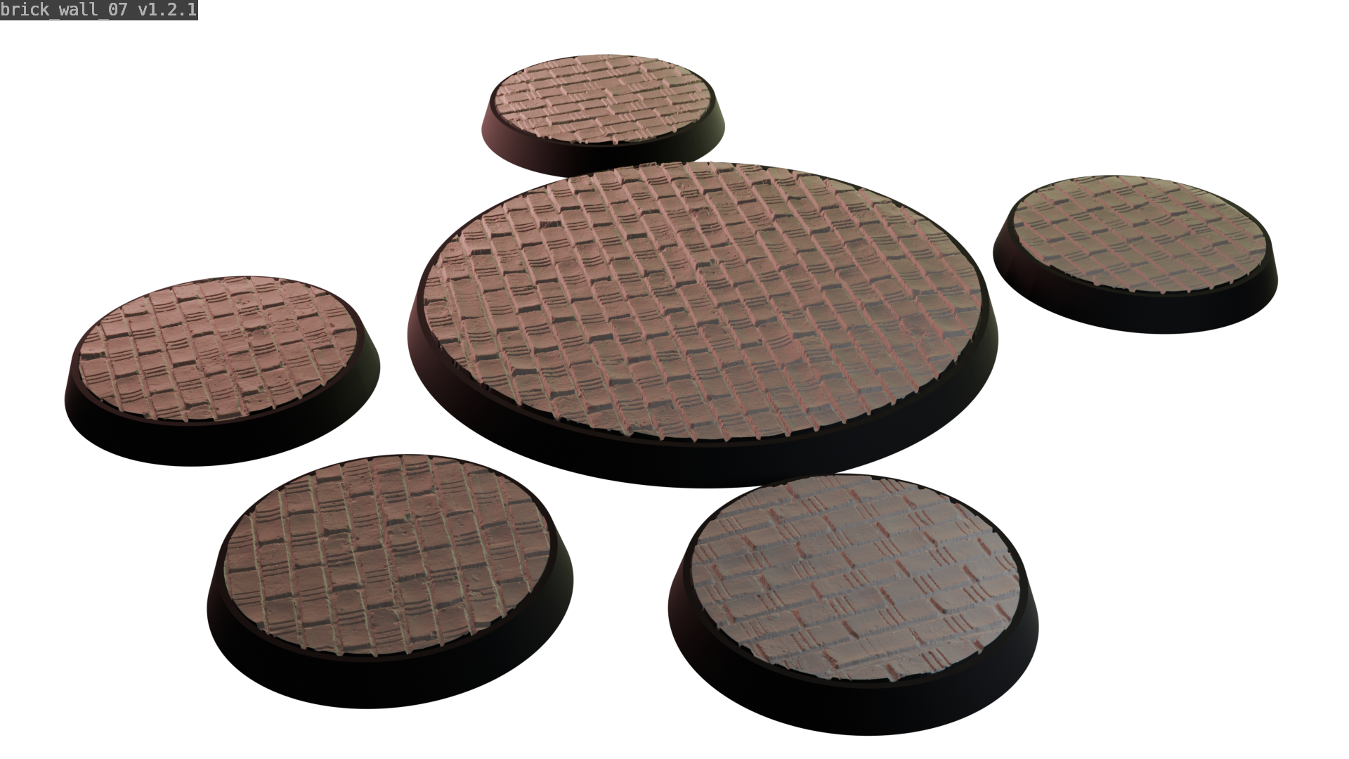 Miniature bases: Brick Wall 07