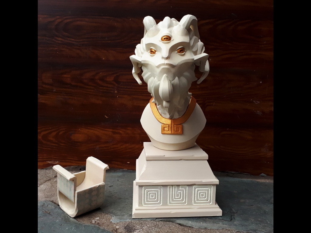 Nomai statue (outer wilds)(plus glowing eyes) by WaRi Download free