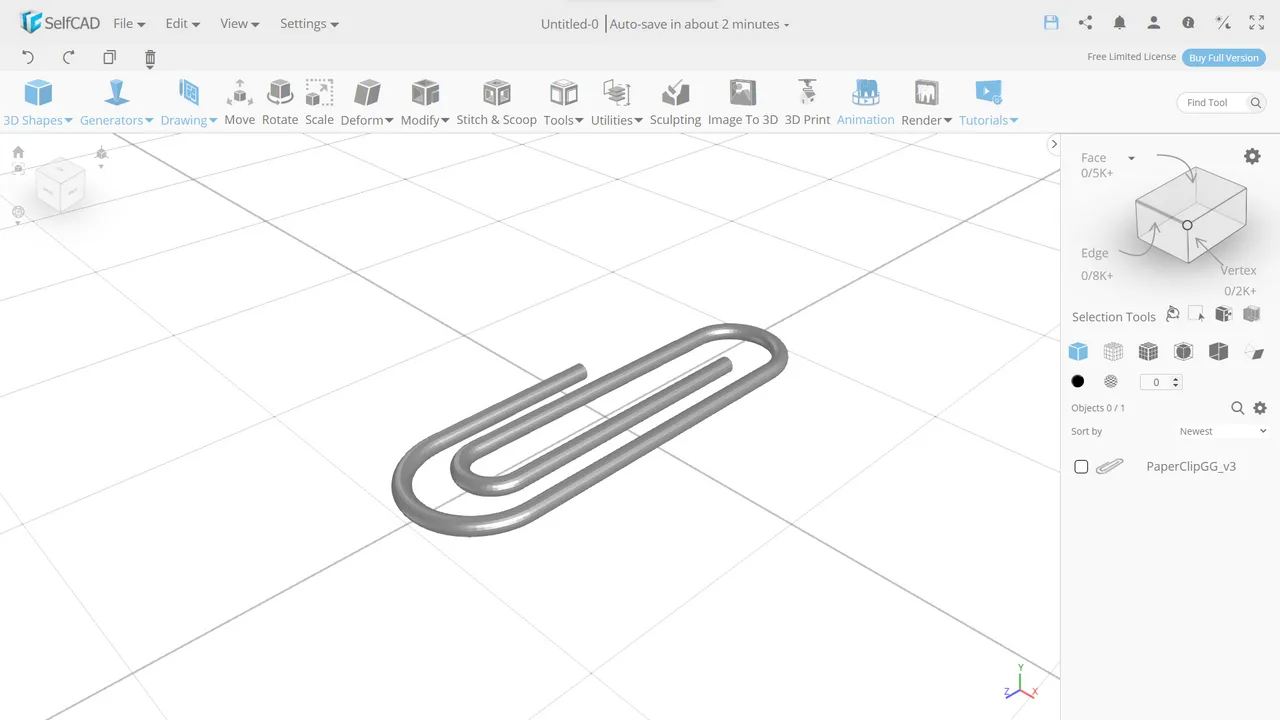 Oversized Paperclip by Grant | Download free STL model | Printables.com
