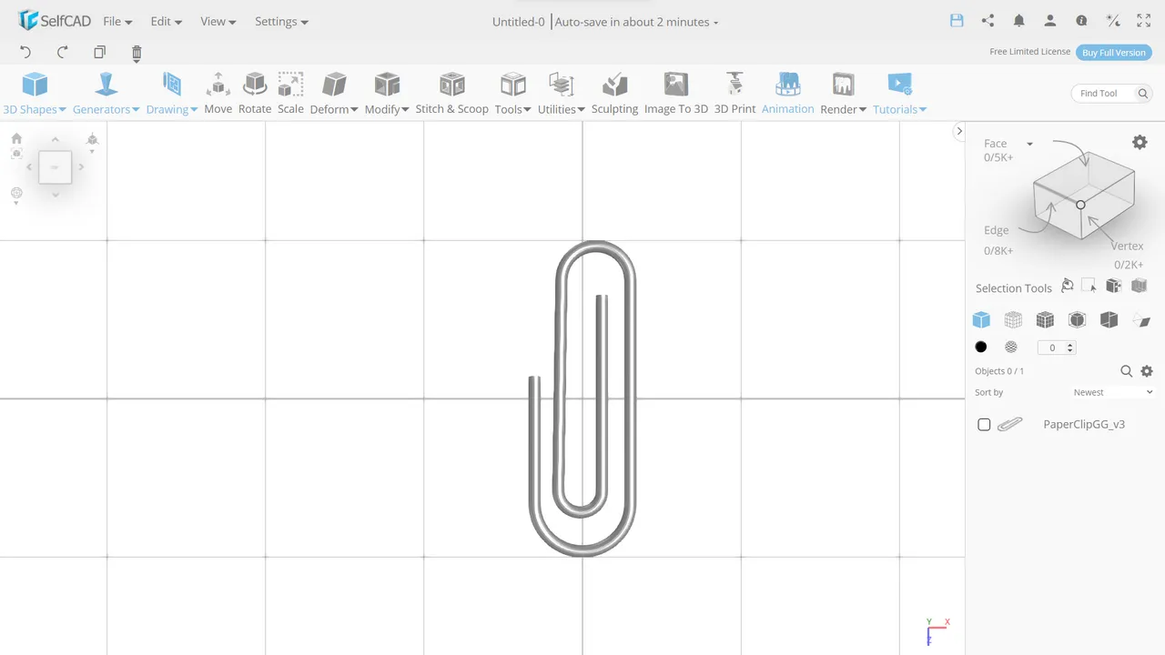 Oversized Paperclip by Grant | Download free STL model | Printables.com