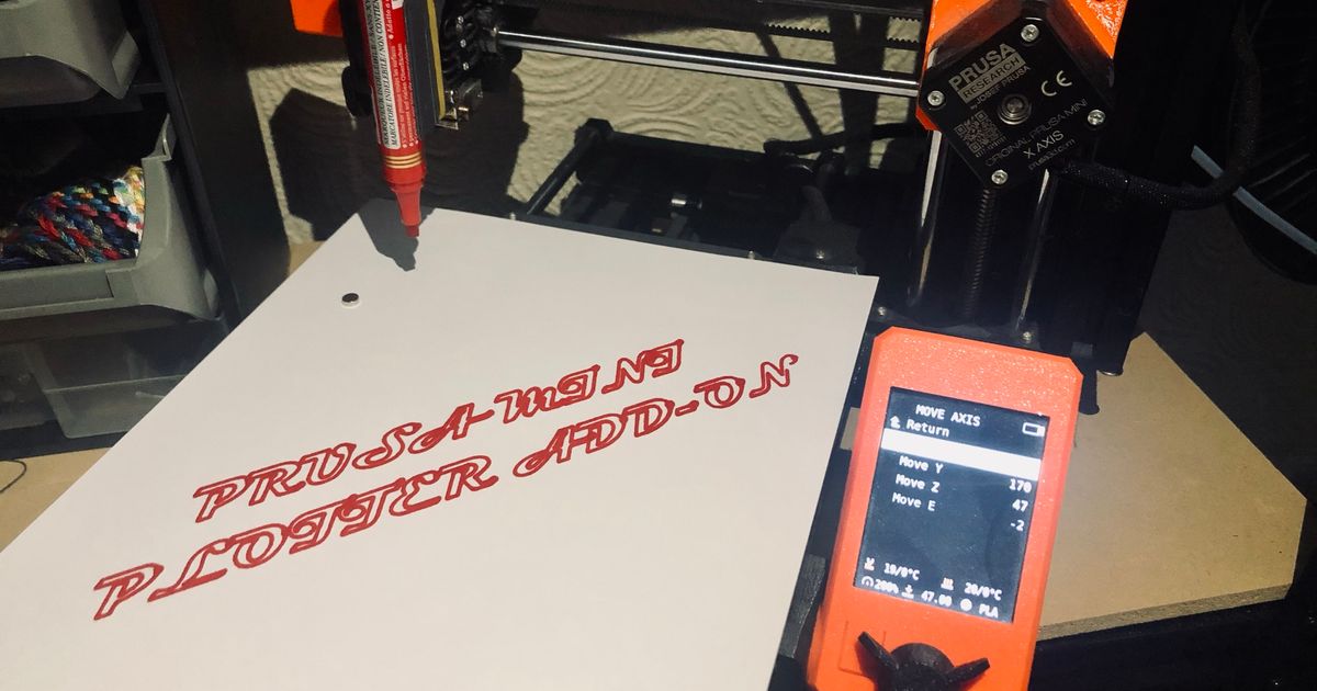 Prusa Mini Plotter Addon V2 by itsaMeWolf | Download free STL model ...