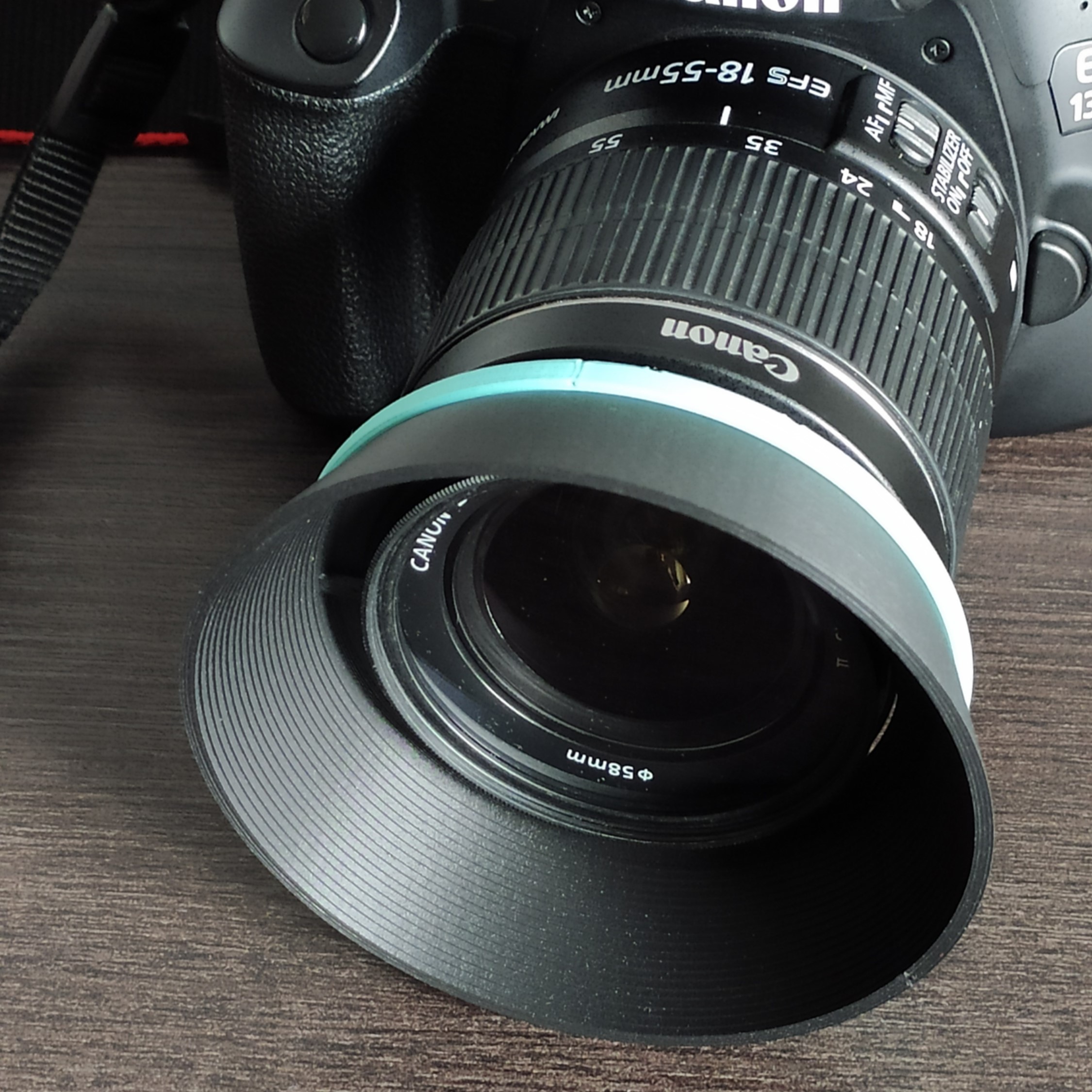 Short lens hood for CANON EF/EFS - 58 mm ø lenses by twothingies ...