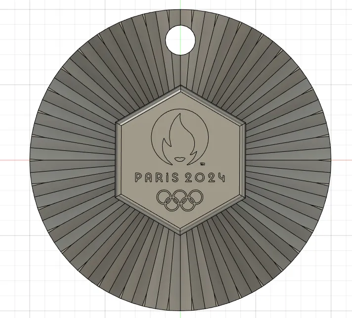Médaille D'or Réplique - Jeux Olympiques Paris 2024 - Collection Souvenir