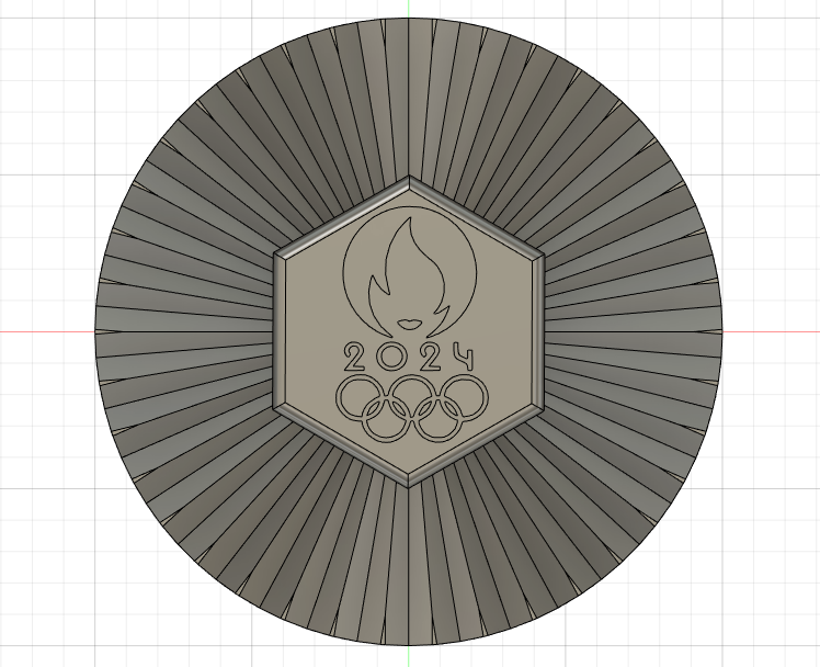 Médaille Jeux Olympiques et Paralympiques  Paris 2024 / Medal of Paris 2024 Olympics and Paralympics Games