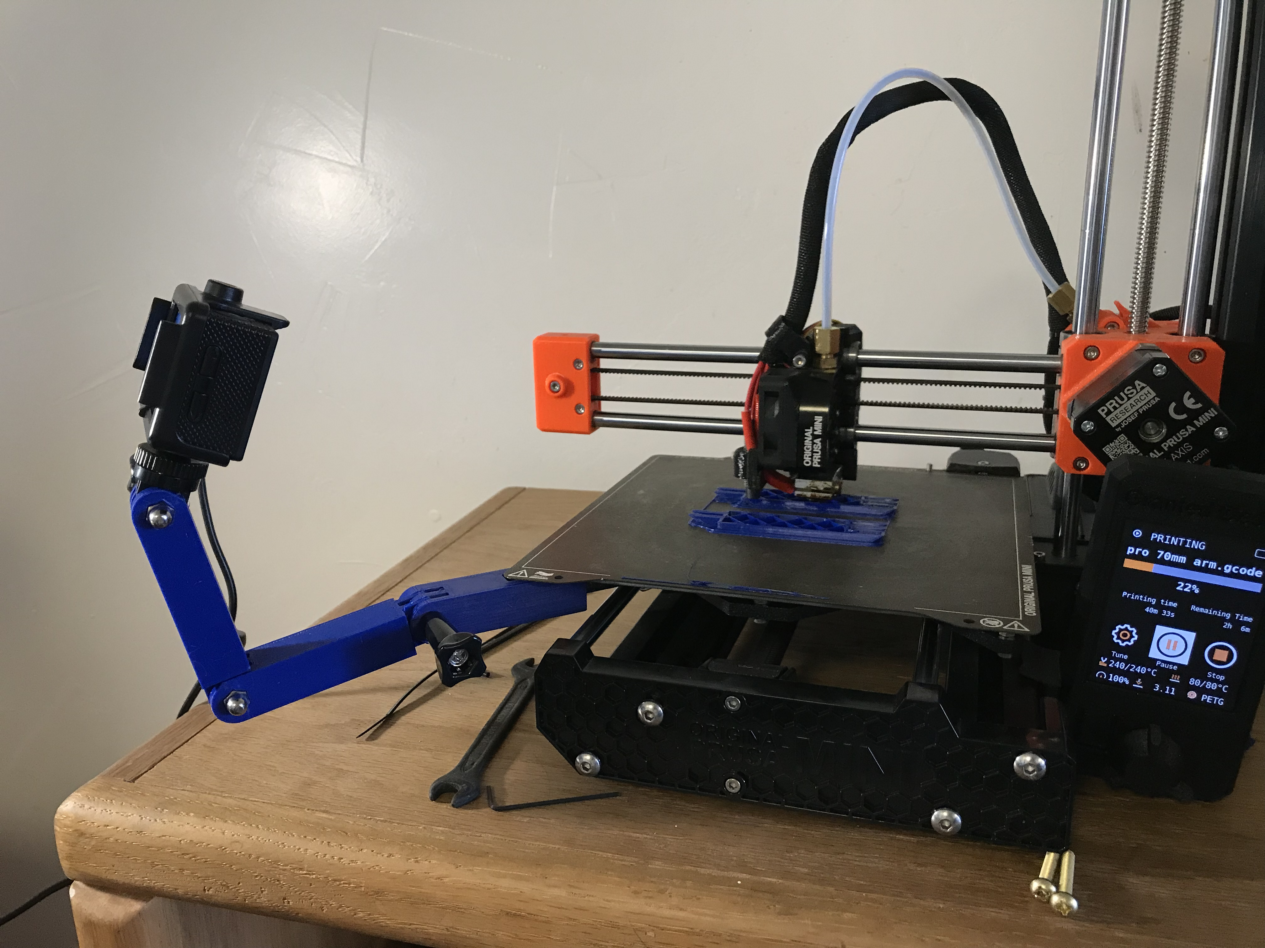 Miniatura 2 do modelo 3D Action Camera Mount for Prusa Mini