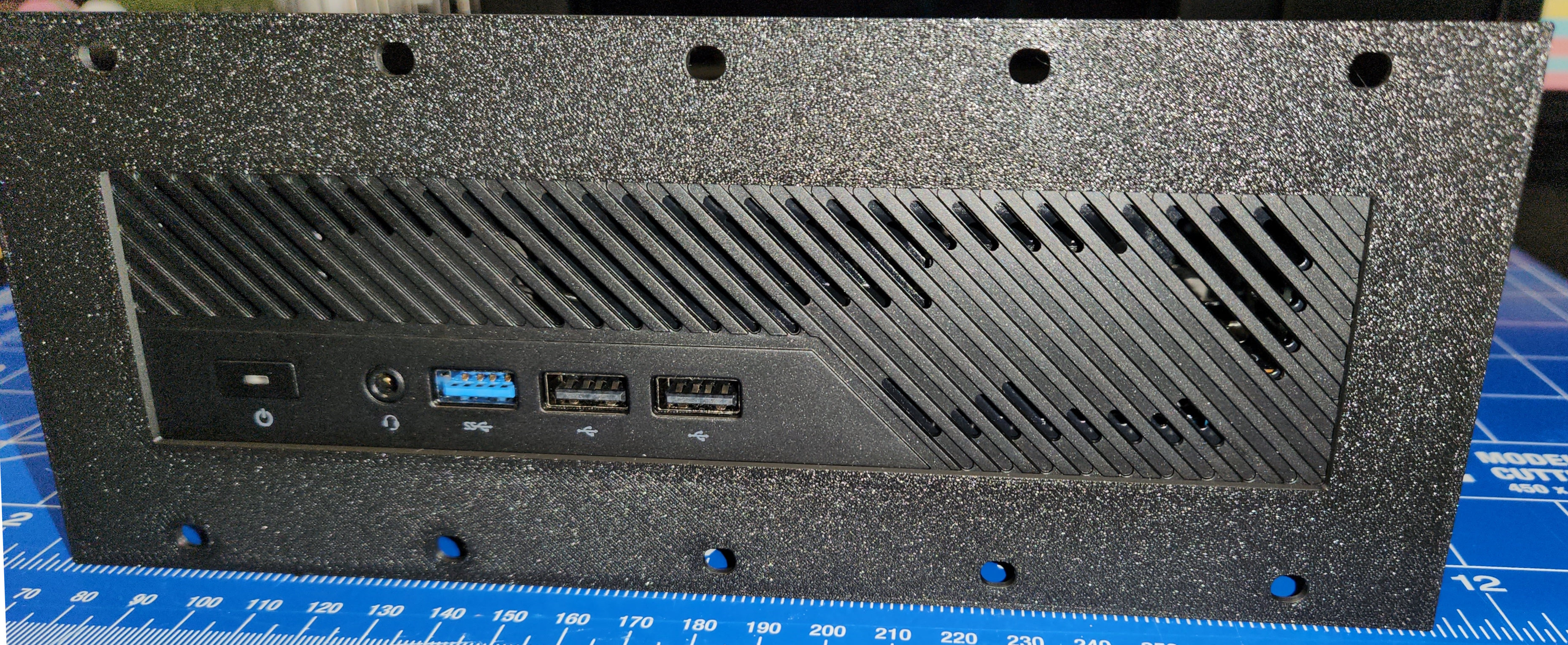 2U 19 inch rack front panel mount for minisforum ms-01