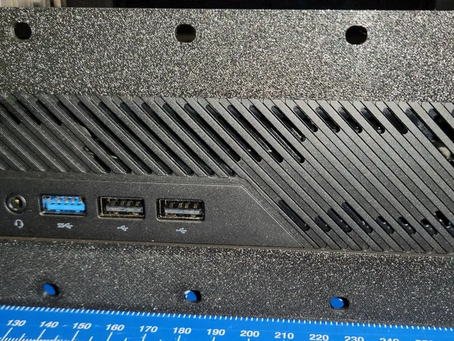 2U 19 inch rack front panel mount for minisforum ms-01