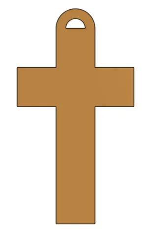 Cross Keychain