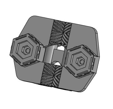 Honey comb wall loop connector