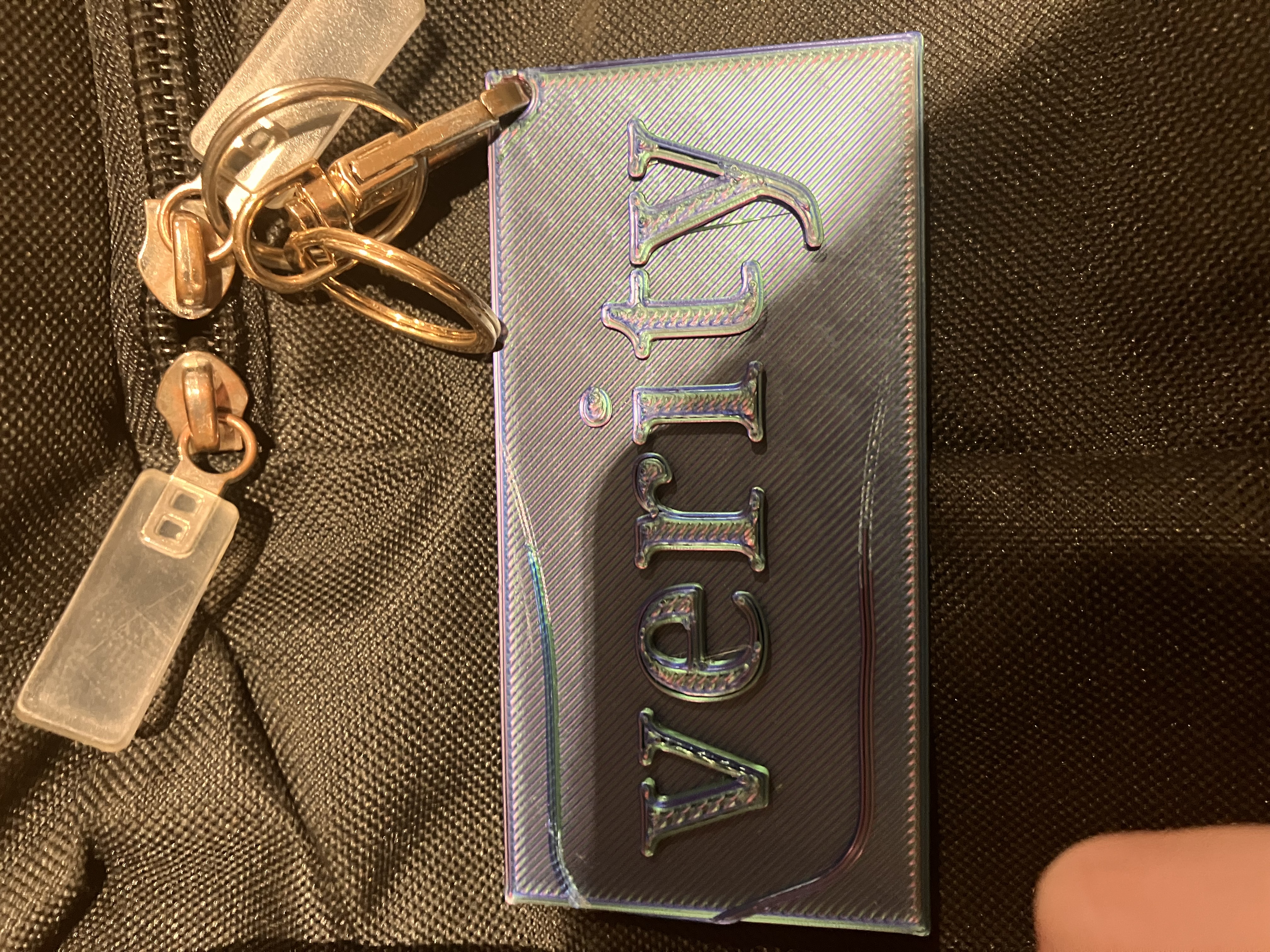 keyring name tag