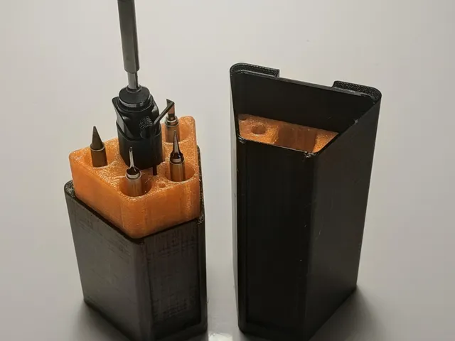 Pinecil V2 Travel Case – iron, 4 spare tips & hex key