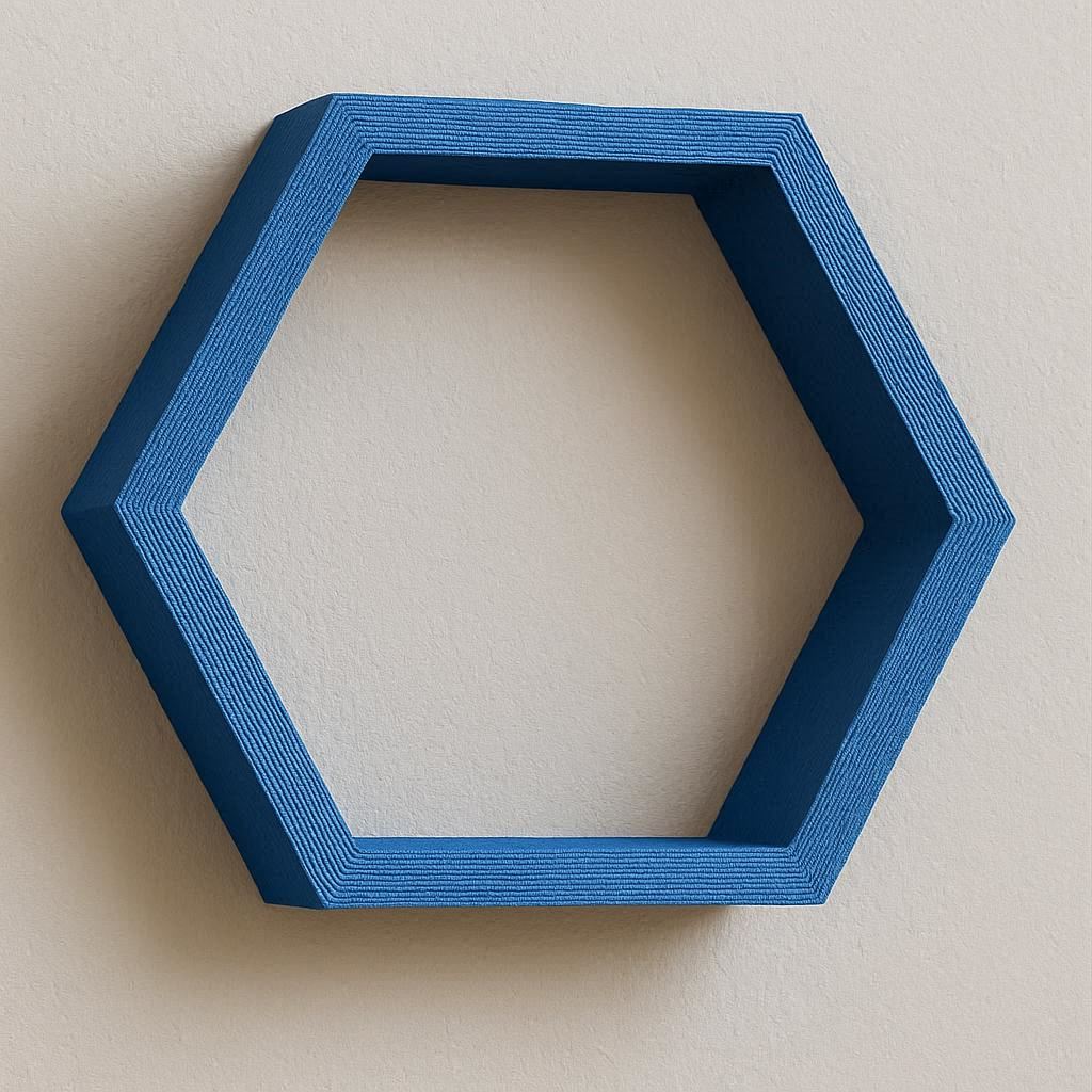 Stackable 2 layer hexagonal shelf