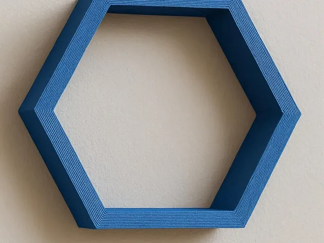 Stackable 2 layer hexagonal shelf