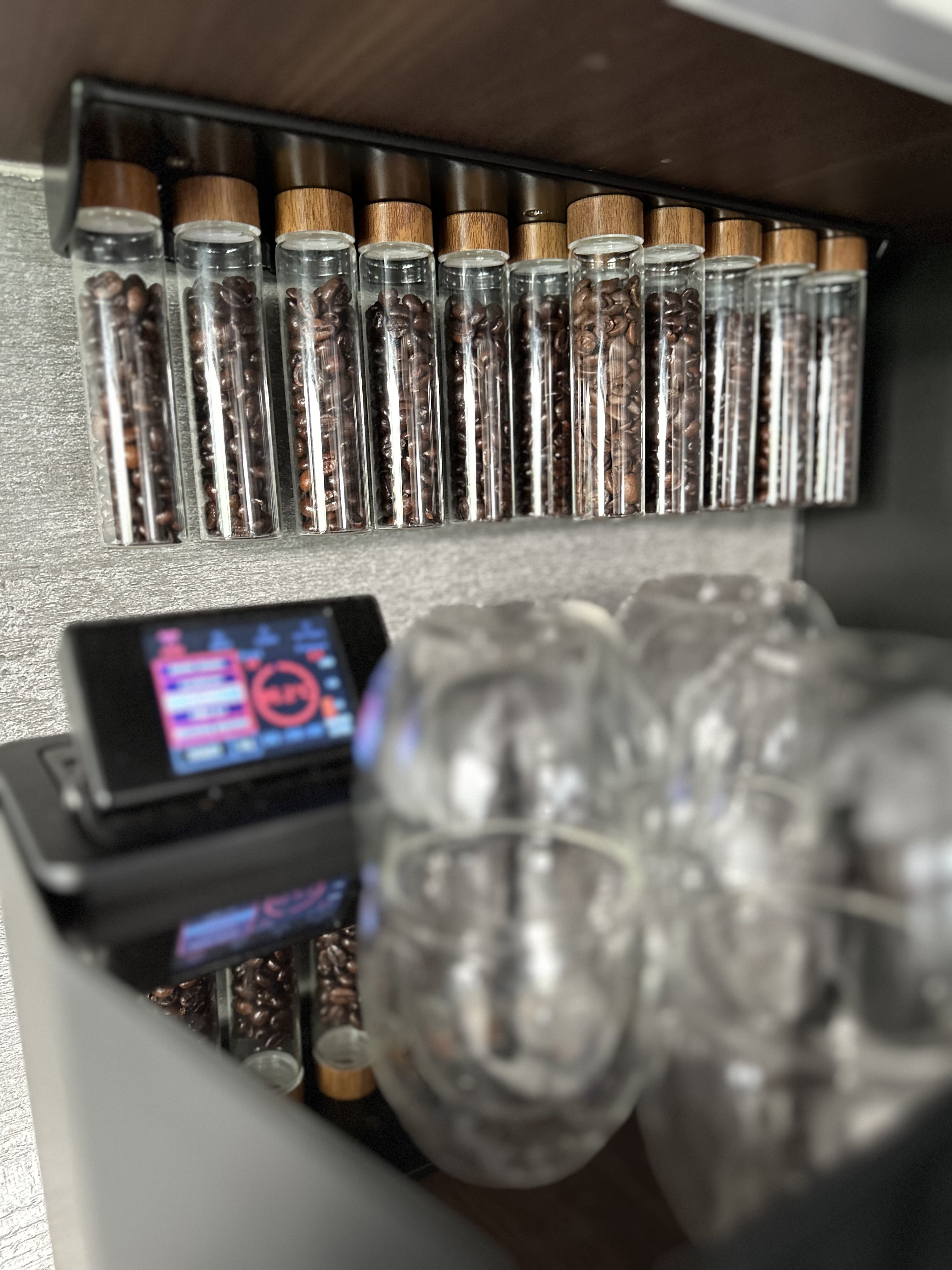 Coffee Bean Vials Kamel Bean Cellar Coffee Bean Canister Container 25g ...