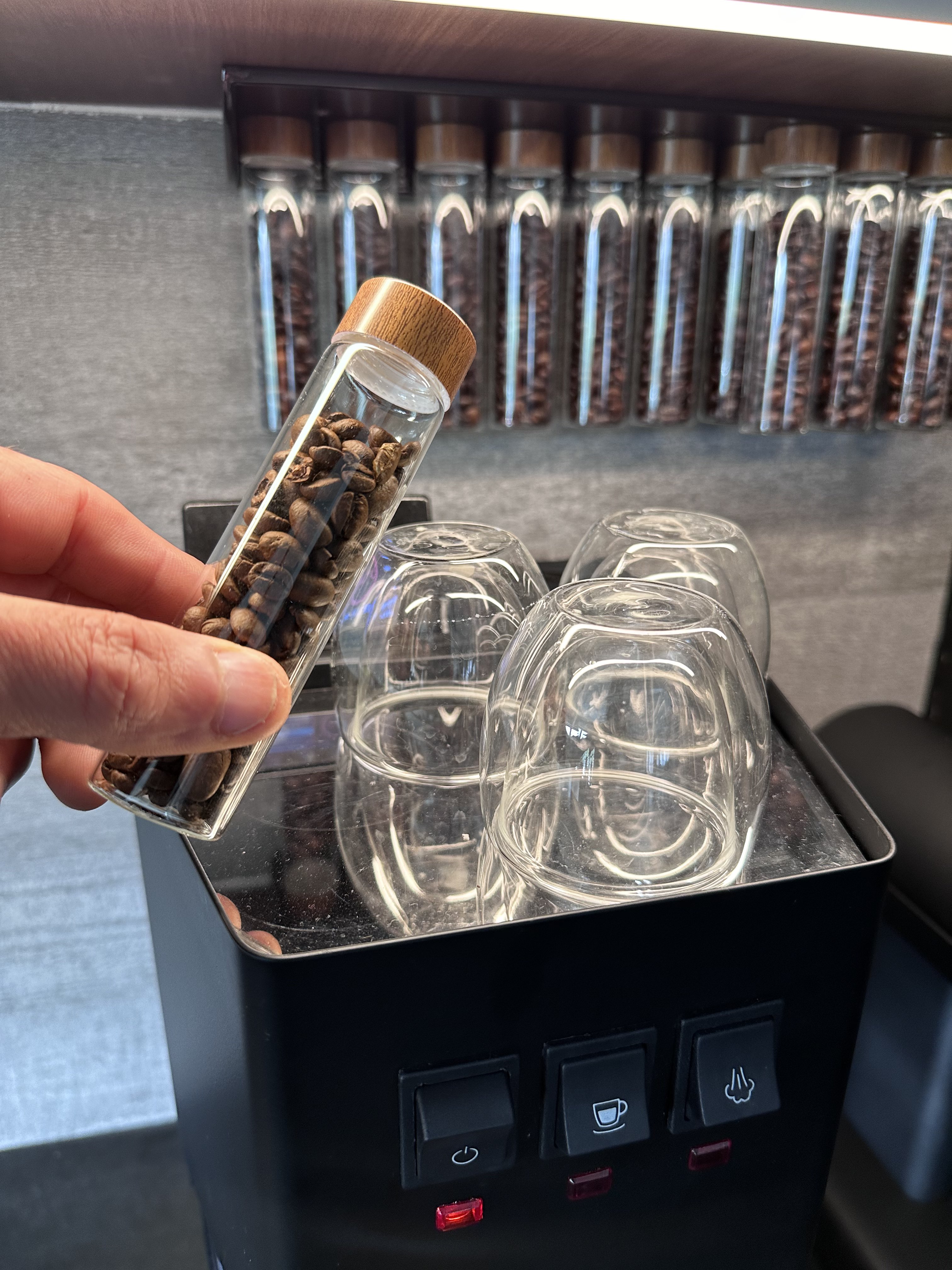 Coffee Bean Vials Kamel Bean Cellar Coffee Bean Canister Container 25g ...