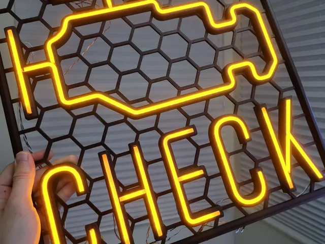 Check Engine Light Wall Art
