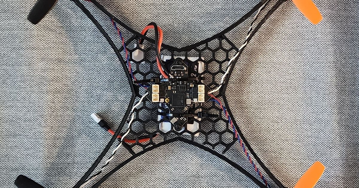 Micro Quad (Whoop) Brushed Drone Frame by wrcrooks | Download free STL ...