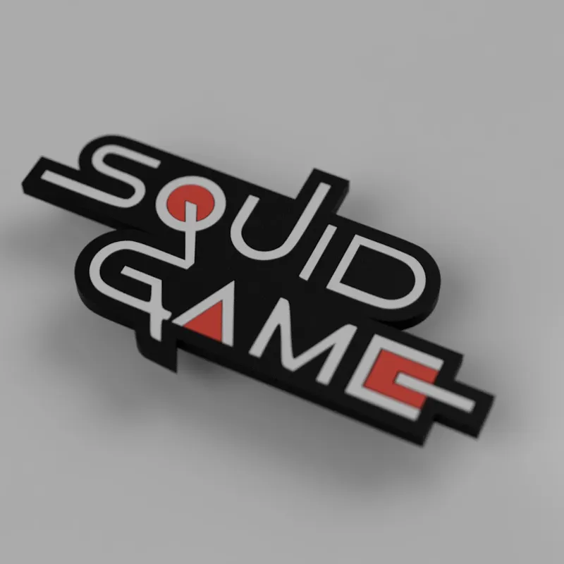 Squid Game Logo (international) and Fridge Magnet (Single Extruder ...