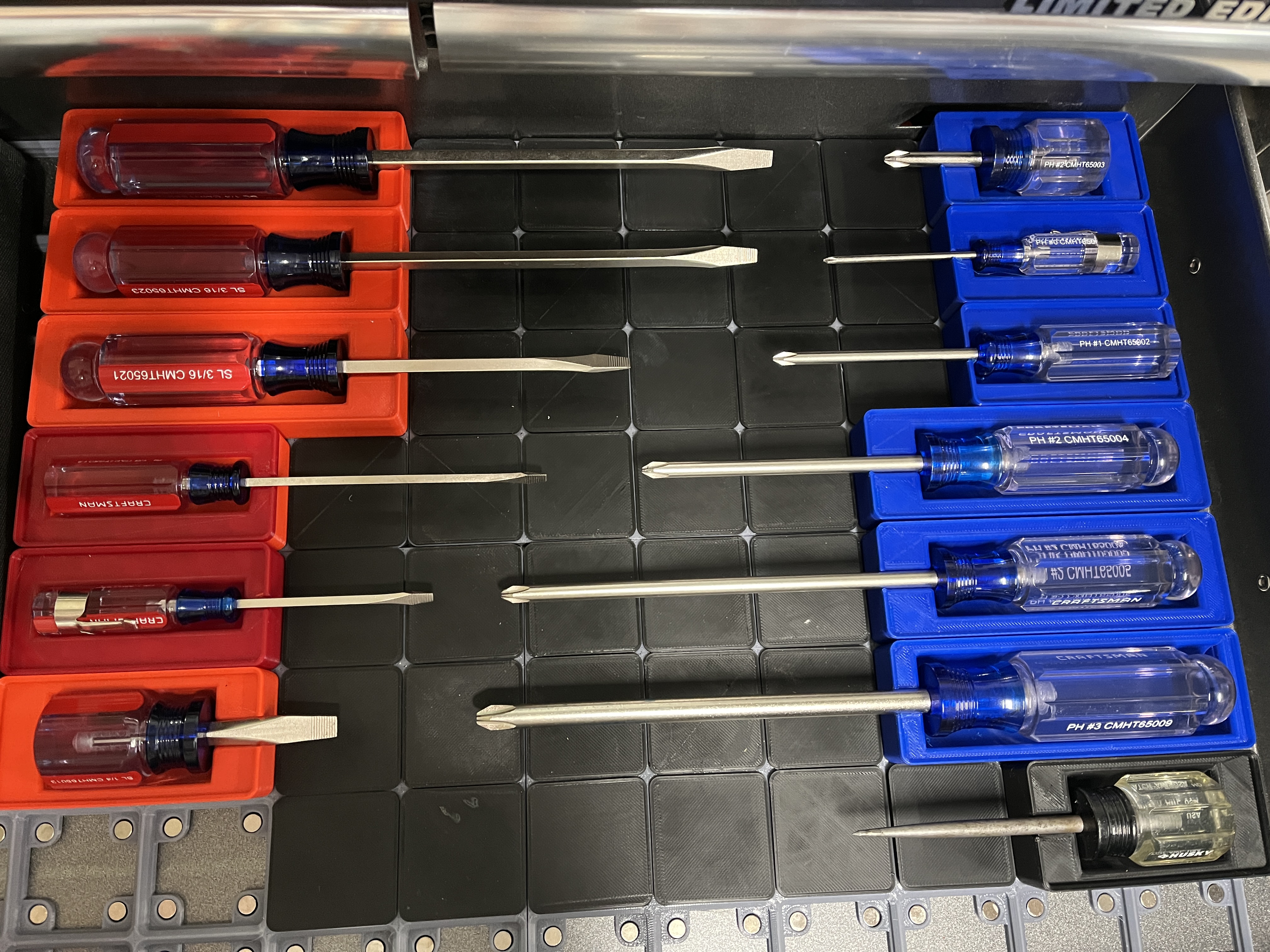 Craftsman Screwdriver Holders - Gridfinity