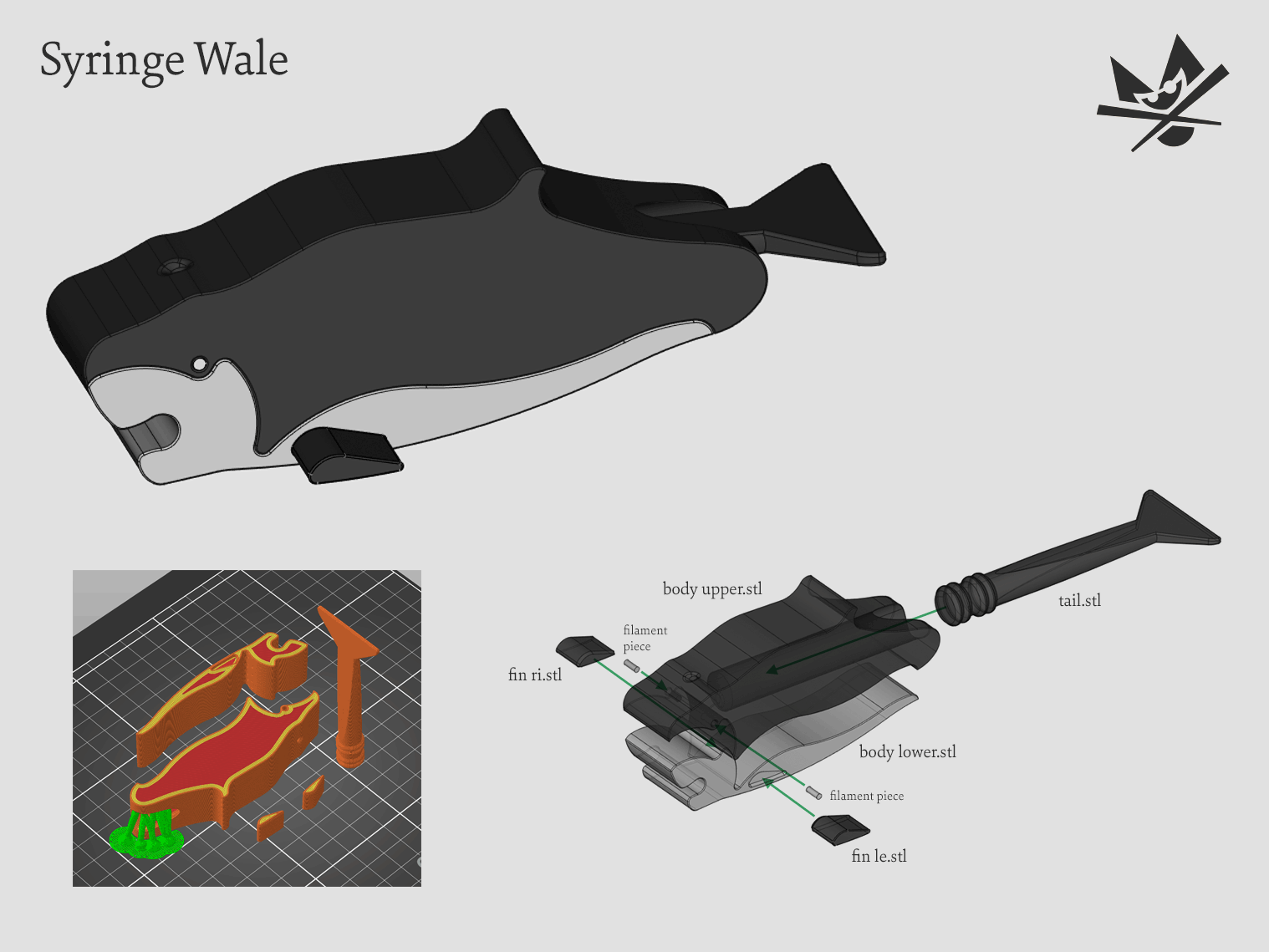Syringe Wale by Chopcat Suey Download free STL model