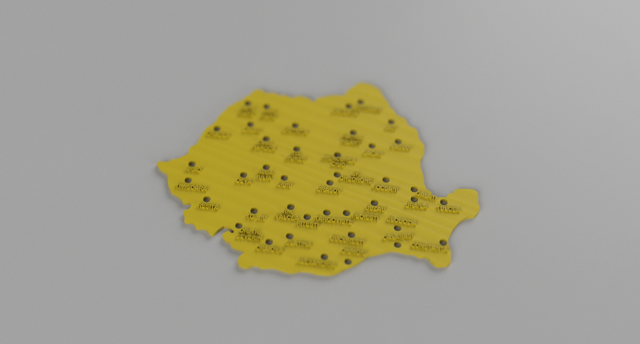 Sablon Harta Romaniei (Romania Map Template)