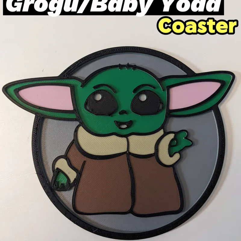 Grogu Baby Yoda Coaster Funko Style The Mandalorian by The