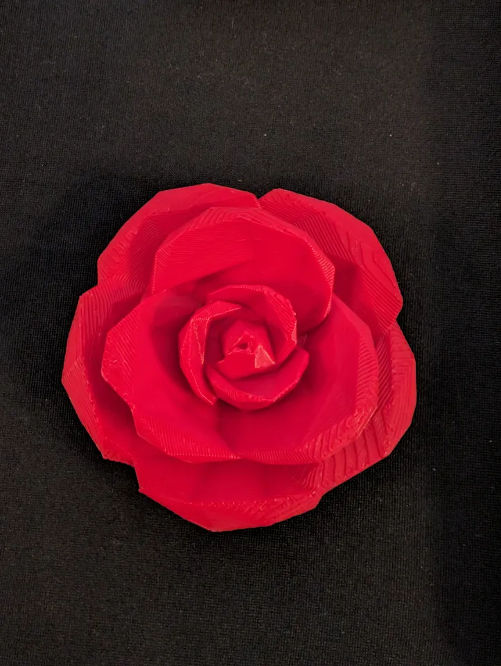 Low Poly Rose by Black0ut | Download free STL model | Printables.com