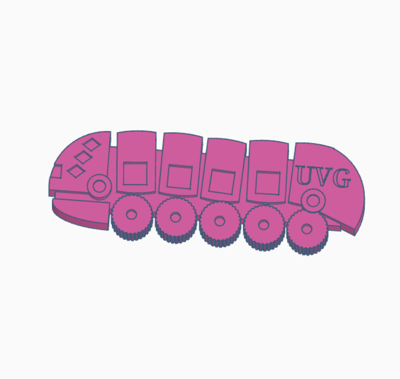 Caravan Meeple For Ultraviolet Grasslands