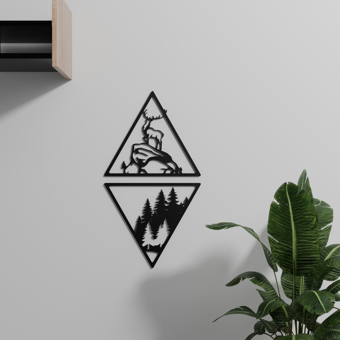 The Deer and the Forest Wall Art