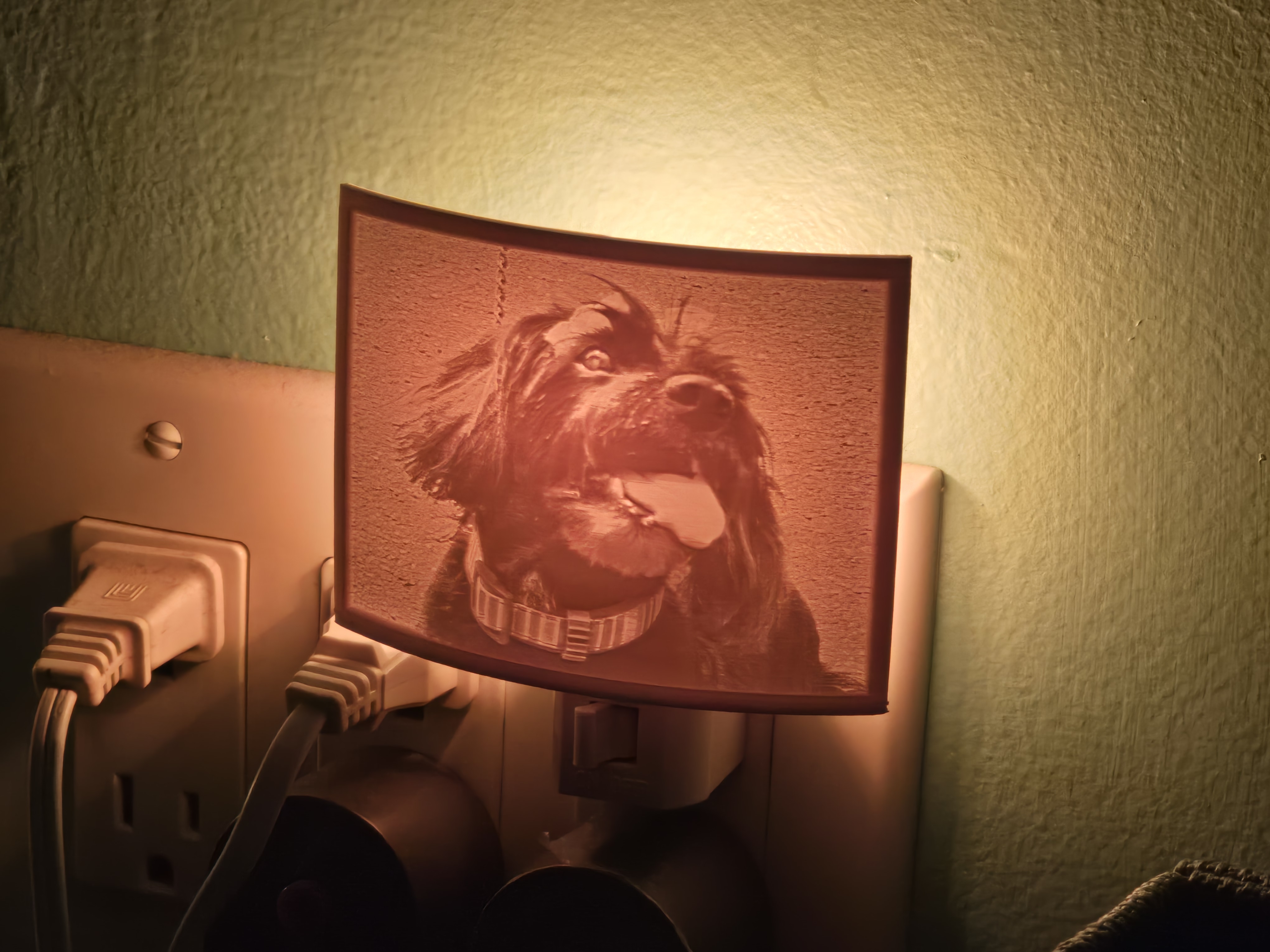 Illuminated lithophane mounts with tutorial