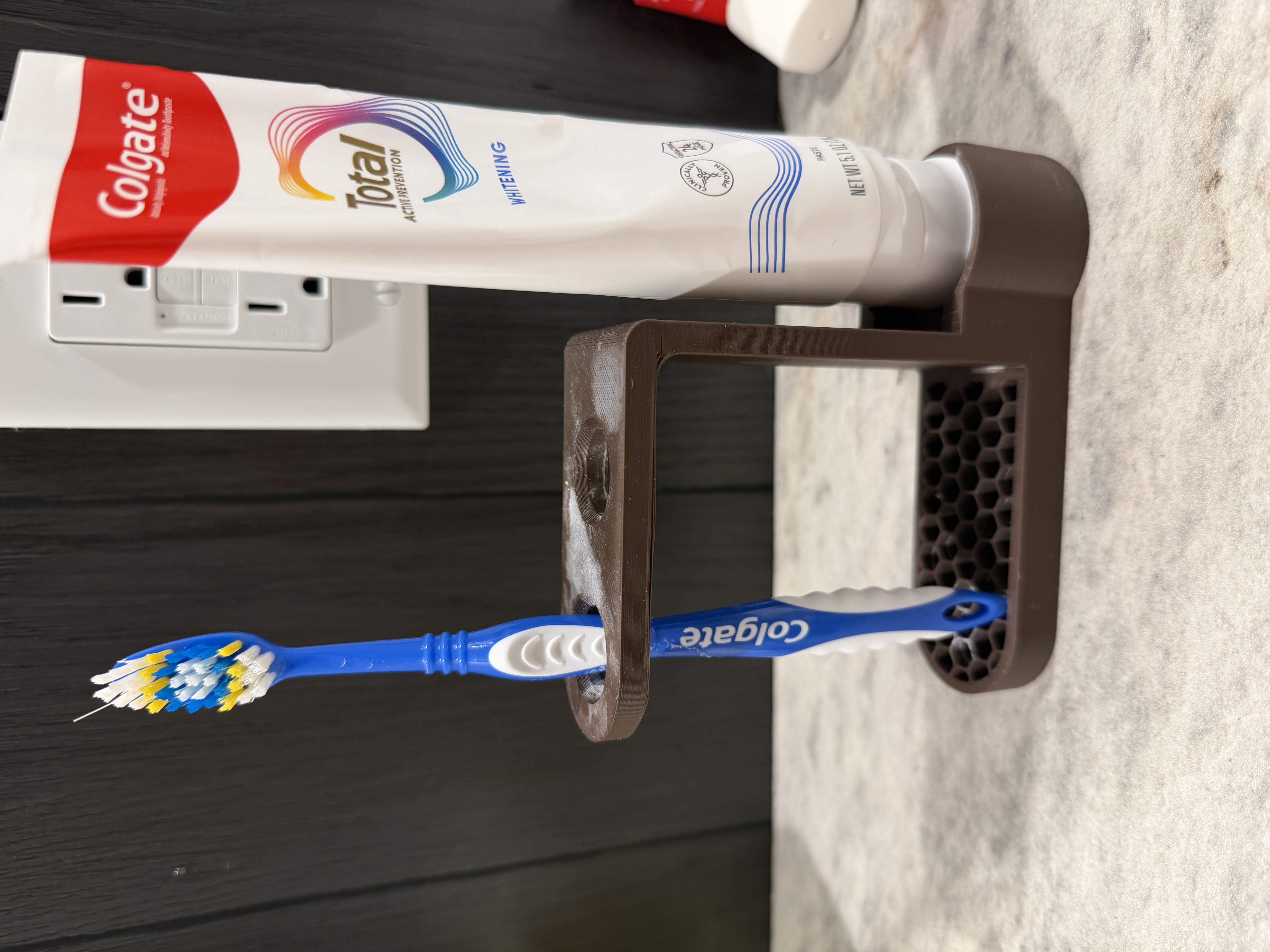 Toothbrush Holder With HEXAGONS