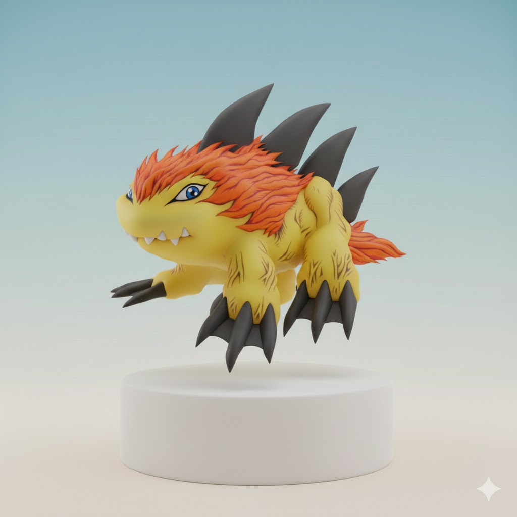 Gizamon Digimon Creature Model