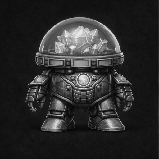 Support-Free Mini Mech Guardian – Prism Dome (RootRigs Series)