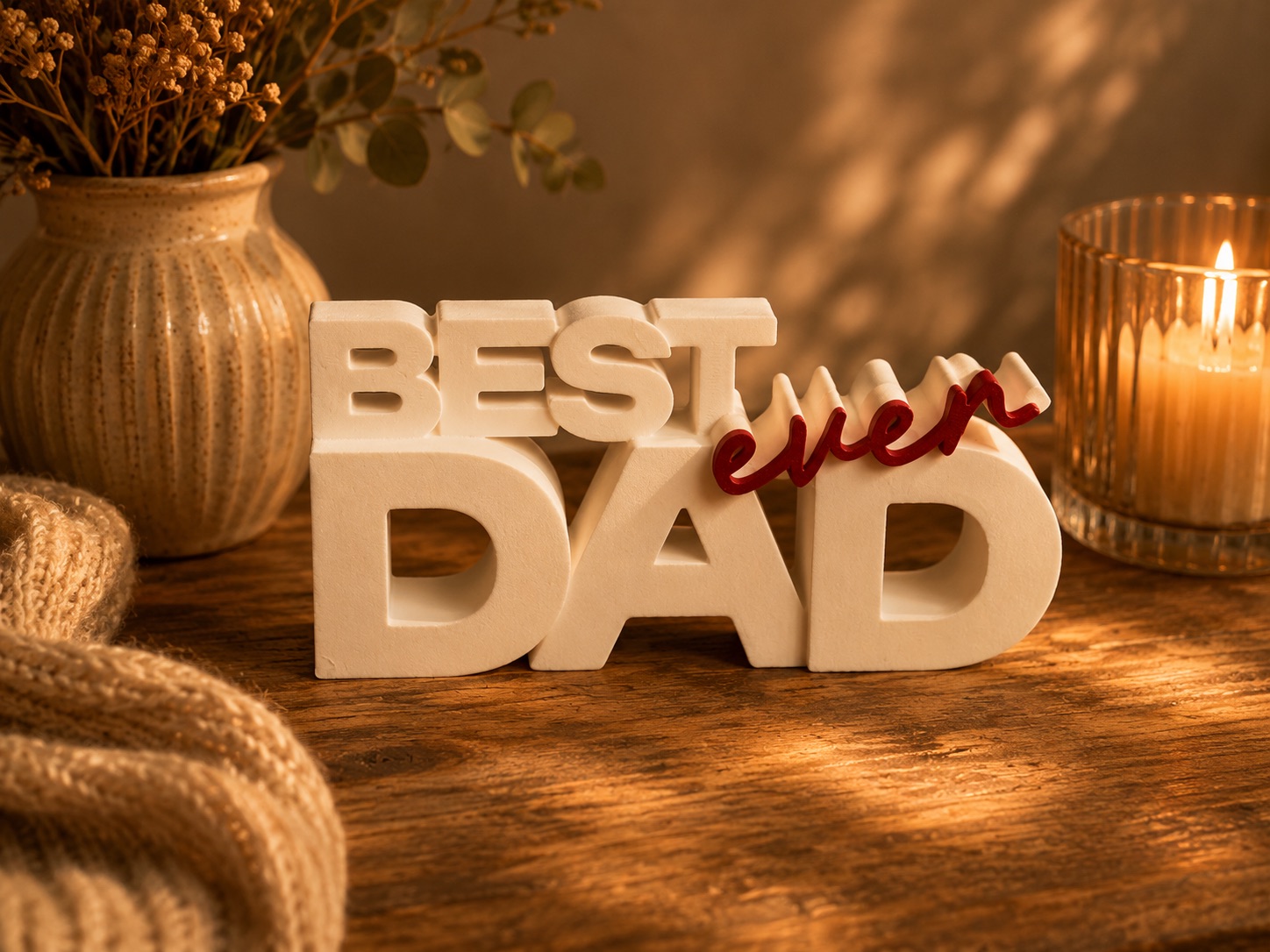 Best Dad Ever – Multicolor Father’s Day Decor