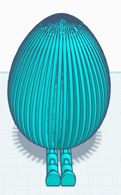 Easter Egg with Legs