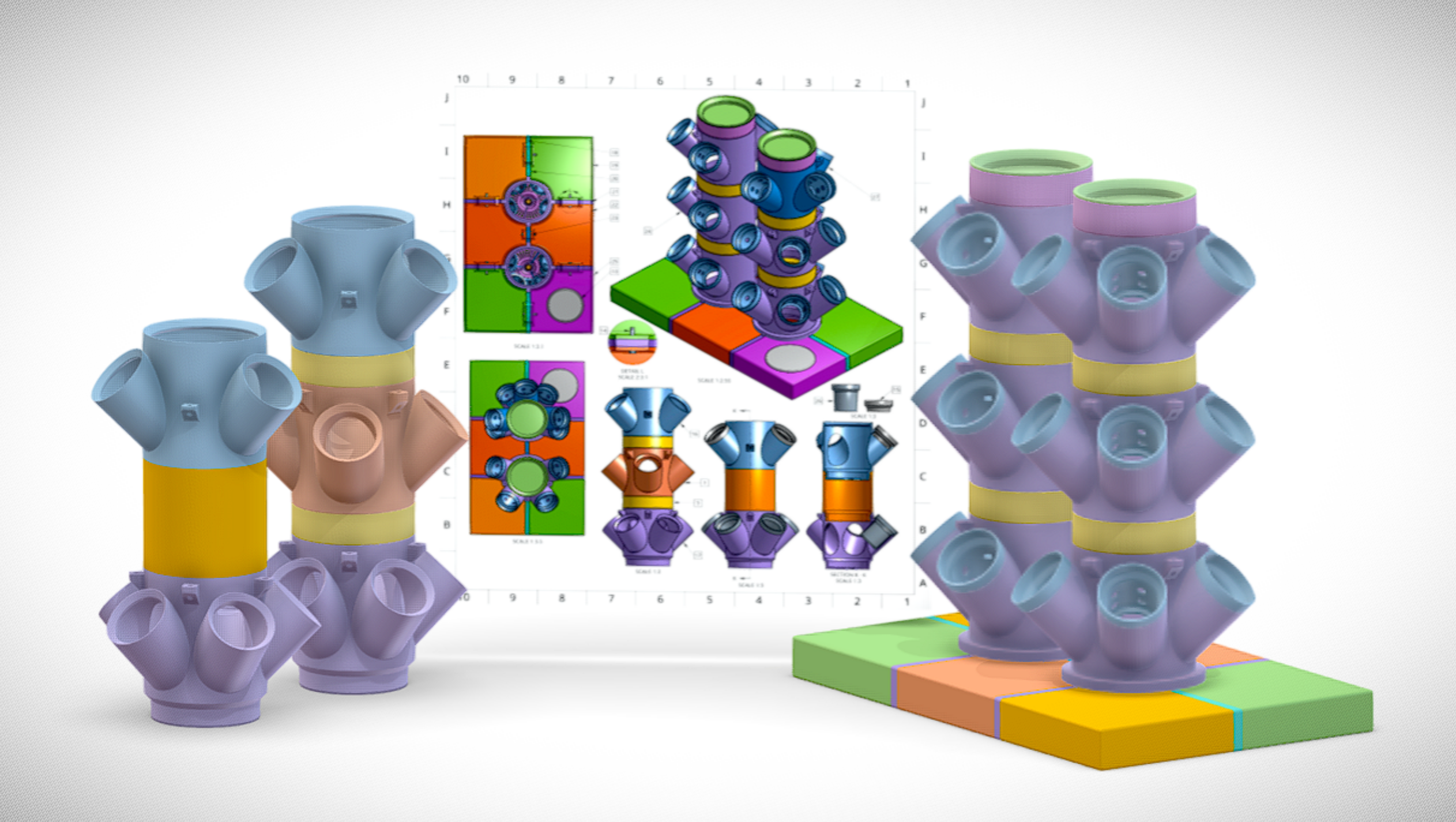Modular Double Tower Hydroponics System