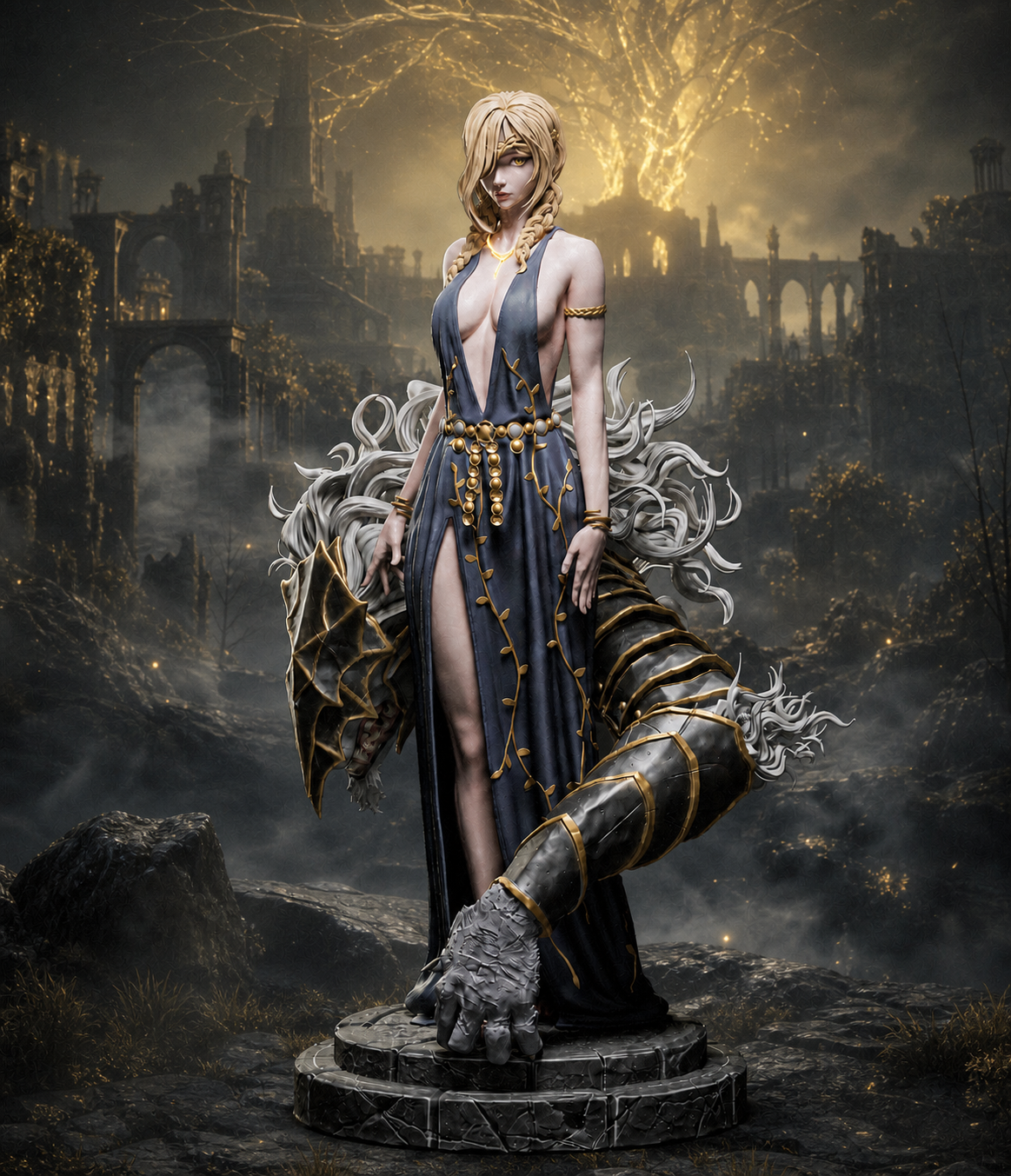 Elden Ring - Marika with monster