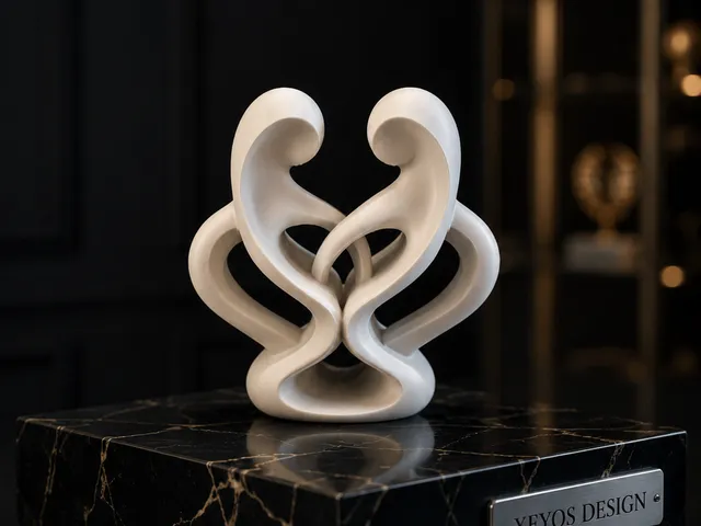 Abstract Zodiac Gemini Statue